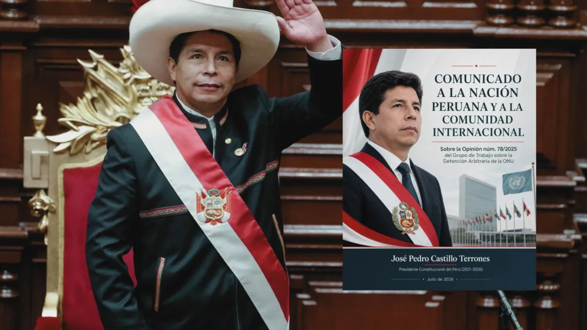 Es falso que el Estado peruano debe acatar de inmediato lo dispuesto por la ONU para liberar a Pedro Castillo